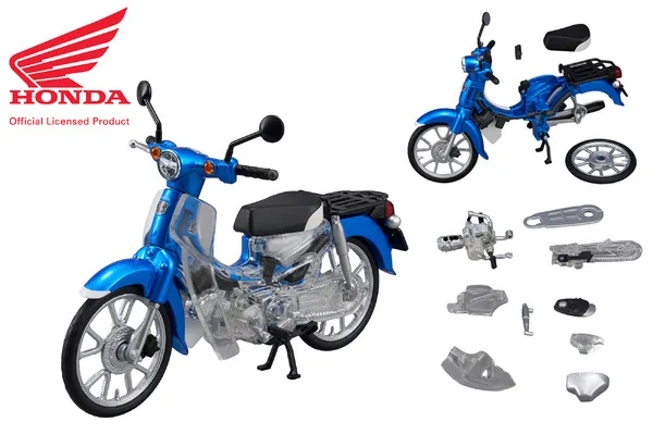ホンダ・スーパーカブ110が1/12スケールの解体パズルに！ 全37パーツで内部構造まで楽しめる