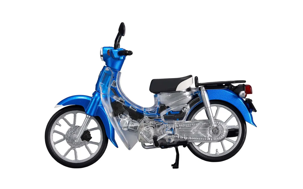 ホンダ・スーパーカブ110が1/12スケールの解体パズルに！ 全37パーツで内部構造まで楽しめる