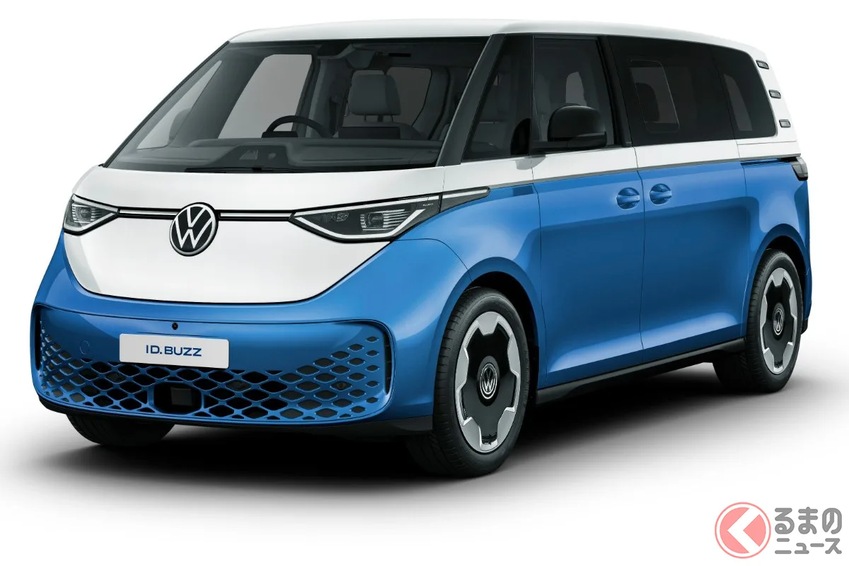 VW「ID. Buzz」日本導入1周年記念!70台限定「1st Anniversary Edition」登場、爽やか青×白ツートン