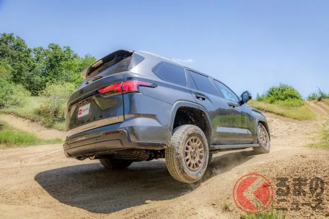 ランクル300が小さく見える！トヨタ最大級SUV「セコイア」2027年型、全長5.2m超の圧巻ボディ