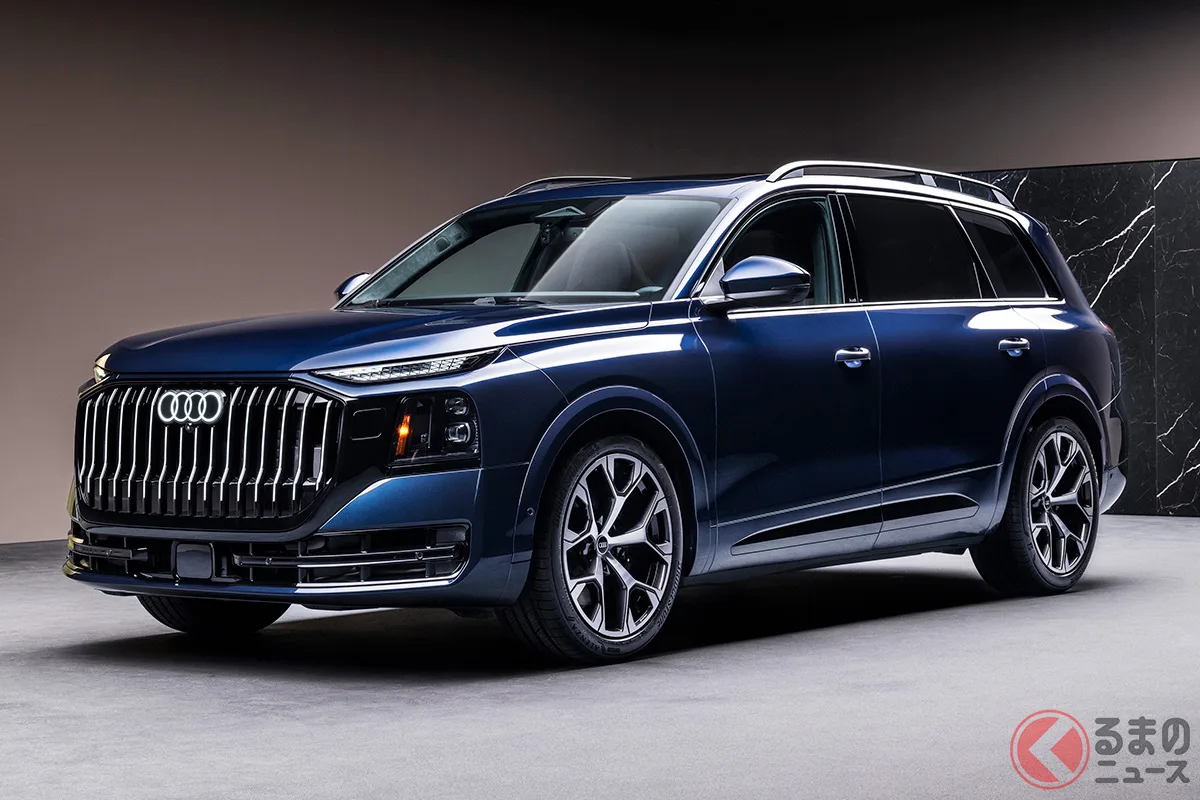 全長5.3m超え!アウディ史上最大の3列SUV「Q9」ついに登場、V6ディーゼルターボ搭載