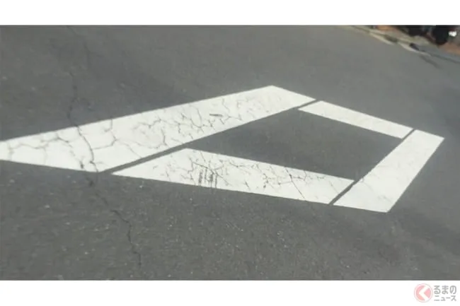 道路の「ダイヤマーク」見落とすと反則金9000円！富山県警がSNSで解説