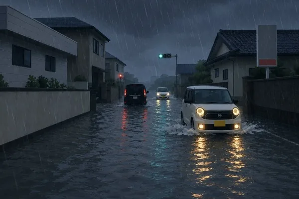 水深30cmでも危険！冠水路でエンジン停止、ドアが開かない恐怖