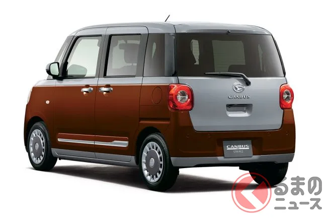 ダイハツ・ムーヴキャンバスに新特別仕様車！ ブラウン＆ネイビー内装の「インテリアセレクション」登場