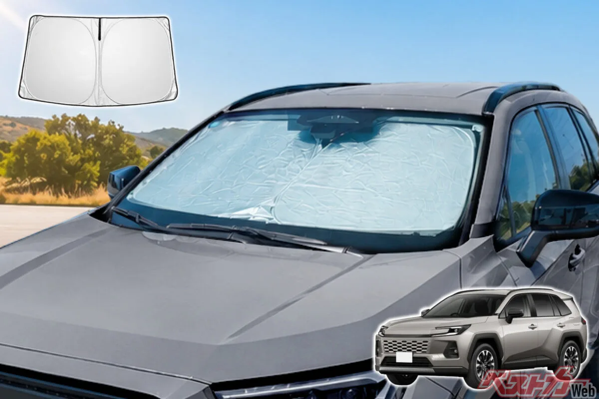 新型RAV4（60系）専用サンシェードが灼熱を攻略！UVカット99％＆温度27℃抑制