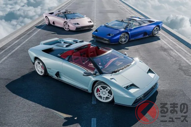 ランボルギーニ ディアブロがV12オープンで復活！ 6MT＆シザードアの限定19台